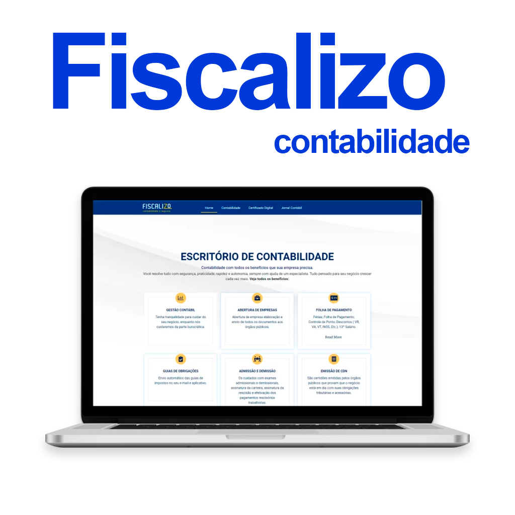 portifolio site fiscalizo contabilidade AGNC - Agência de Marketing