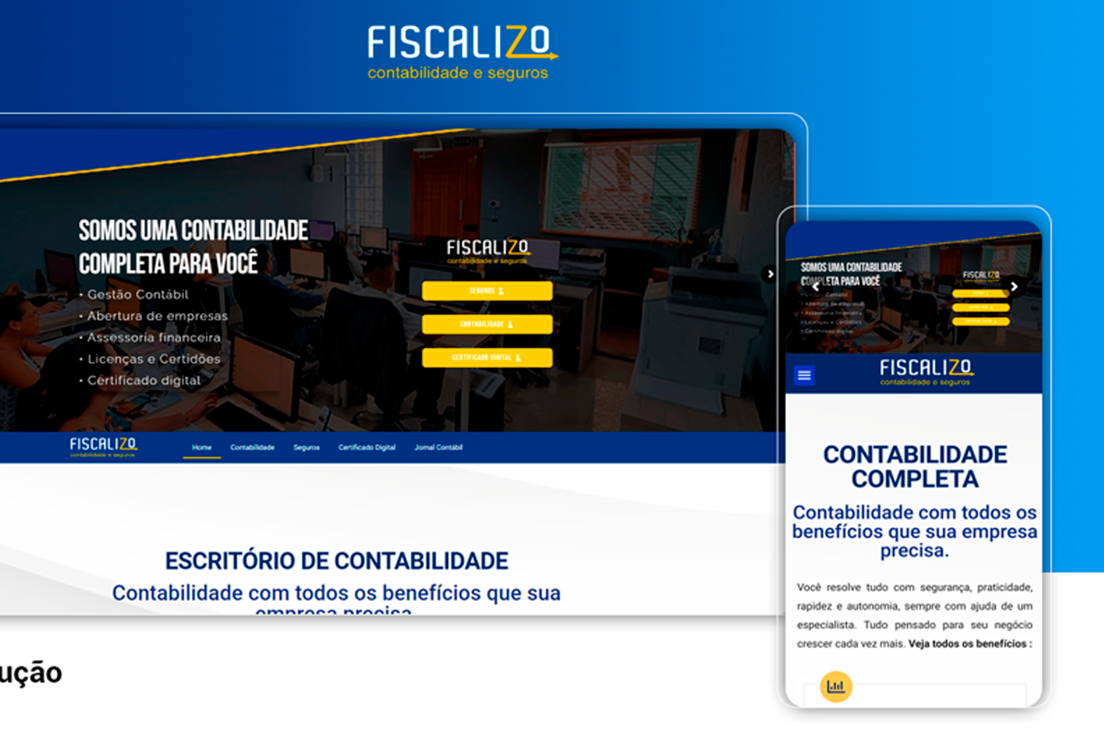 Marketing Para Contabilidade | Case | Fiscalizo Conheça os trabalhos que nossa agência de marketing fez para o escritório de contabilidade em São Paulo Fiscalizo Contabilidade e Seguros.