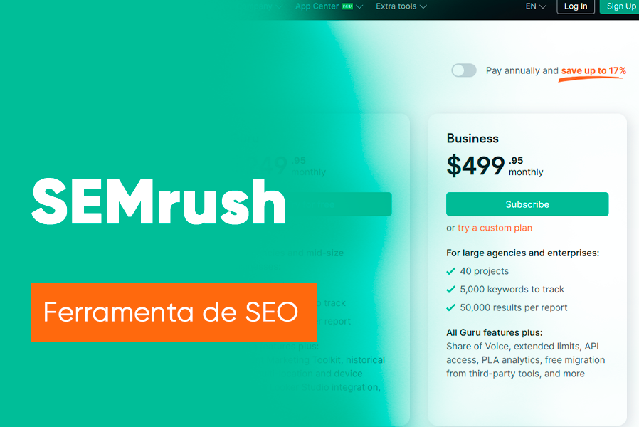Semrush: O Que É, Preços E Benefícios, 300 Funcionalidades Semrush é a ferramenta de análise de marketing digital mais usada e com mais funcionalidades e benefícios. Aprenda a tirar 300% de proveito 🧲