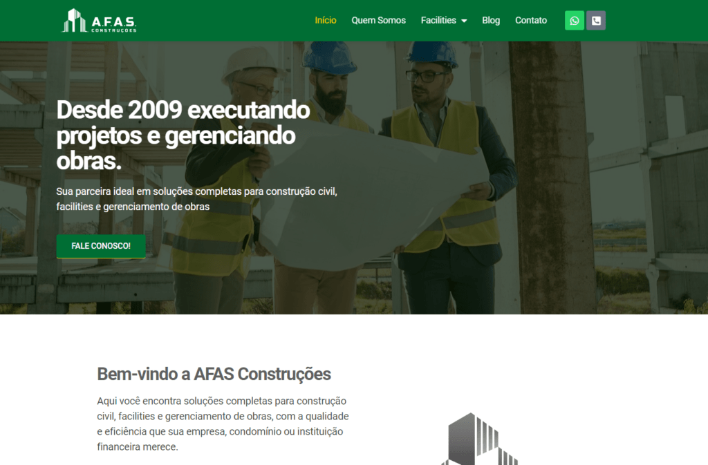 A Afas Construção chegou até a AGNC com apenas uma landing page e um sonho: aumentar sua visibilidade online e gerar mais leads. Através de um trabalho consistente de SEO, conseguimos posicionar diversas páginas da Afas nas primeiras posições do Google para palavras-chave estratégicas. O resultado? Um aumento de 67% nos leads orgânicos em apenas alguns meses! 🤩