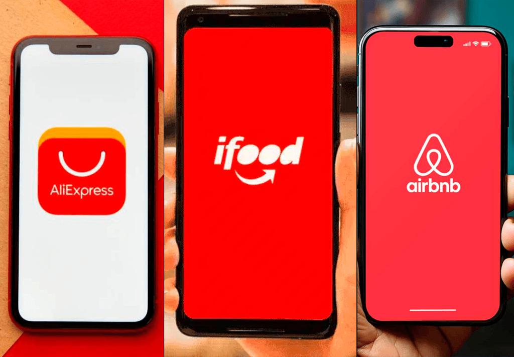 O iFood ultrapassa Aliexpress e deixa para trás a gigante chinesa, mesmo investindo milhões em reais com marketing. Airbnb tem destaque.