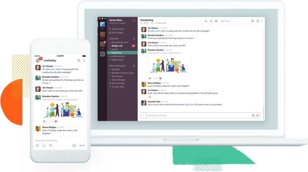 Embora o Slack seja mais conhecido por suas funcionalidades de mensagens instantâneas, ele também permite chamadas de vídeo e voz. A grande vantagem do Slack é sua capacidade de integrar diferentes aplicativos e ferramentas, facilitando a organização da comunicação empresarial. Se sua empresa já usa o Slack para mensagens, adicionar as chamadas de vídeo pode ser um passo natural.