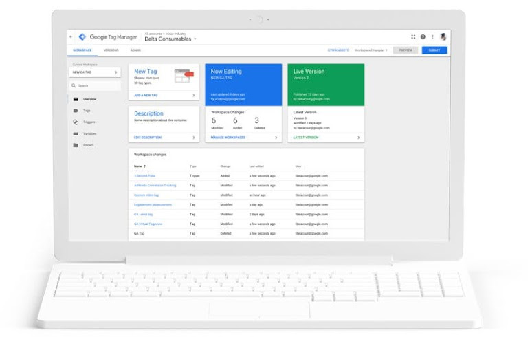 O Google Tag Manager é uma ferramenta gratuita desenvolvida pelo Google para instalar, gerenciar e atualizar tags — pequenos trechos de código responsáveis por coletar dados e enviar informações para diversas plataformas.
