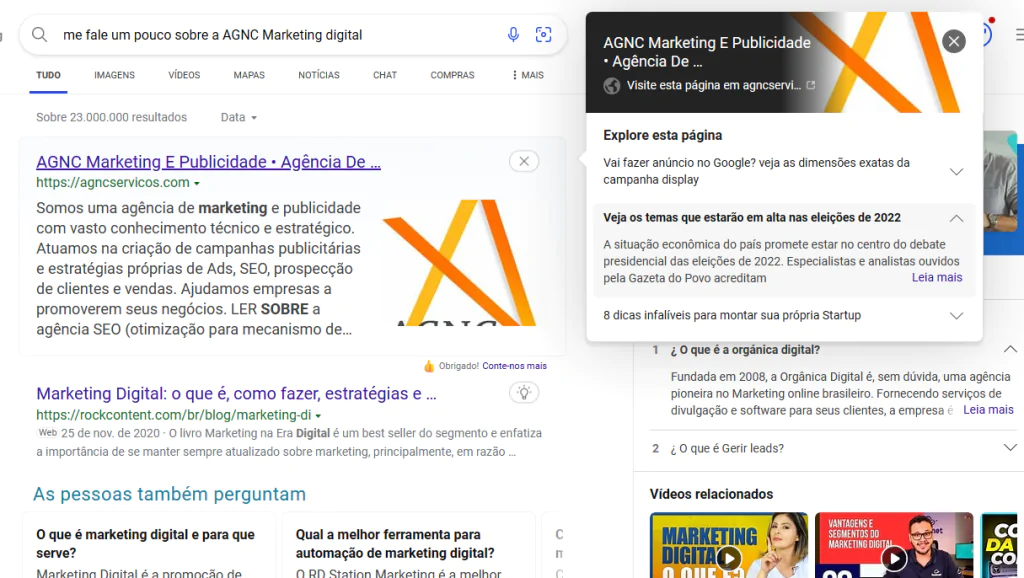 O Bing procura conteúdo relevante na Web e resume o que ele encontra para gerar uma resposta útil. Também cita suas origens, para que você possa ver links para o conteúdo da Web que ele referencia.