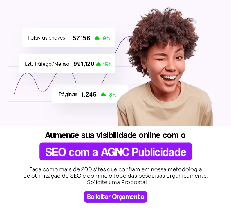 Se você está cansado de se perguntar "por que meu site não aparece no Google?" e quer resultados reais para o seu negócio, conte com a expertise da AGNC! Somos uma agência de marketing digital com vasta experiência em SEO, tráfego pago, inbound marketing e conteúdo. 💡 Nossos especialistas vão te ajudar a desvendar os mistérios dos buscadores e criar uma estratégia personalizada para colocar seu site no topo dos resultados de busca. 🚀